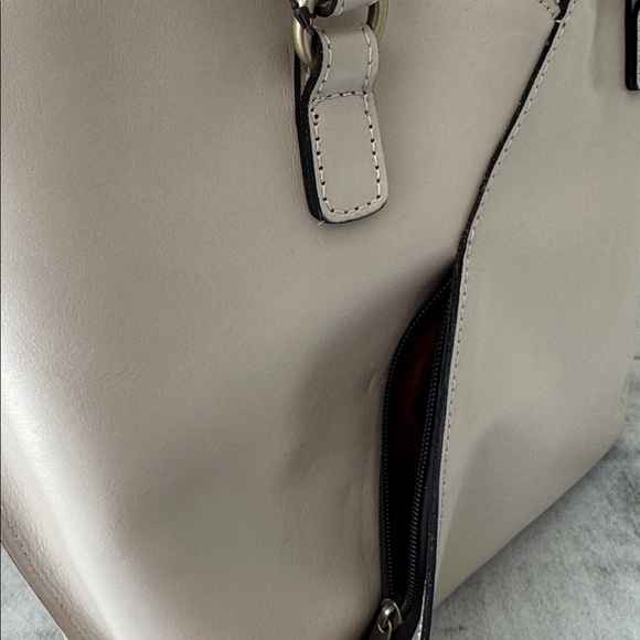 Patricia Nash Floral Leather Chalk White Floral Marion Tote Shoulder Bag - Picture 9 of 15